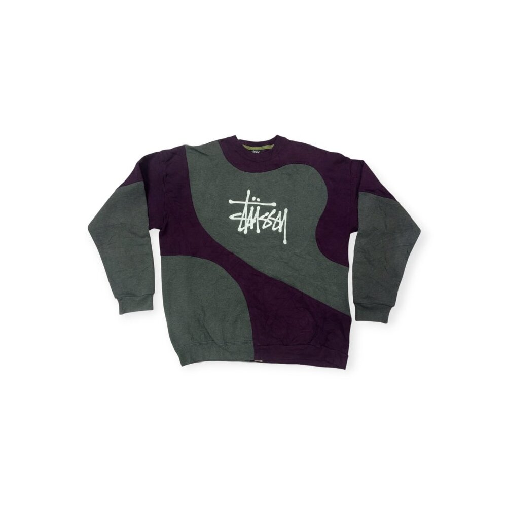 Stussy vintage reworked embroidered unisex sweatshirt size XL